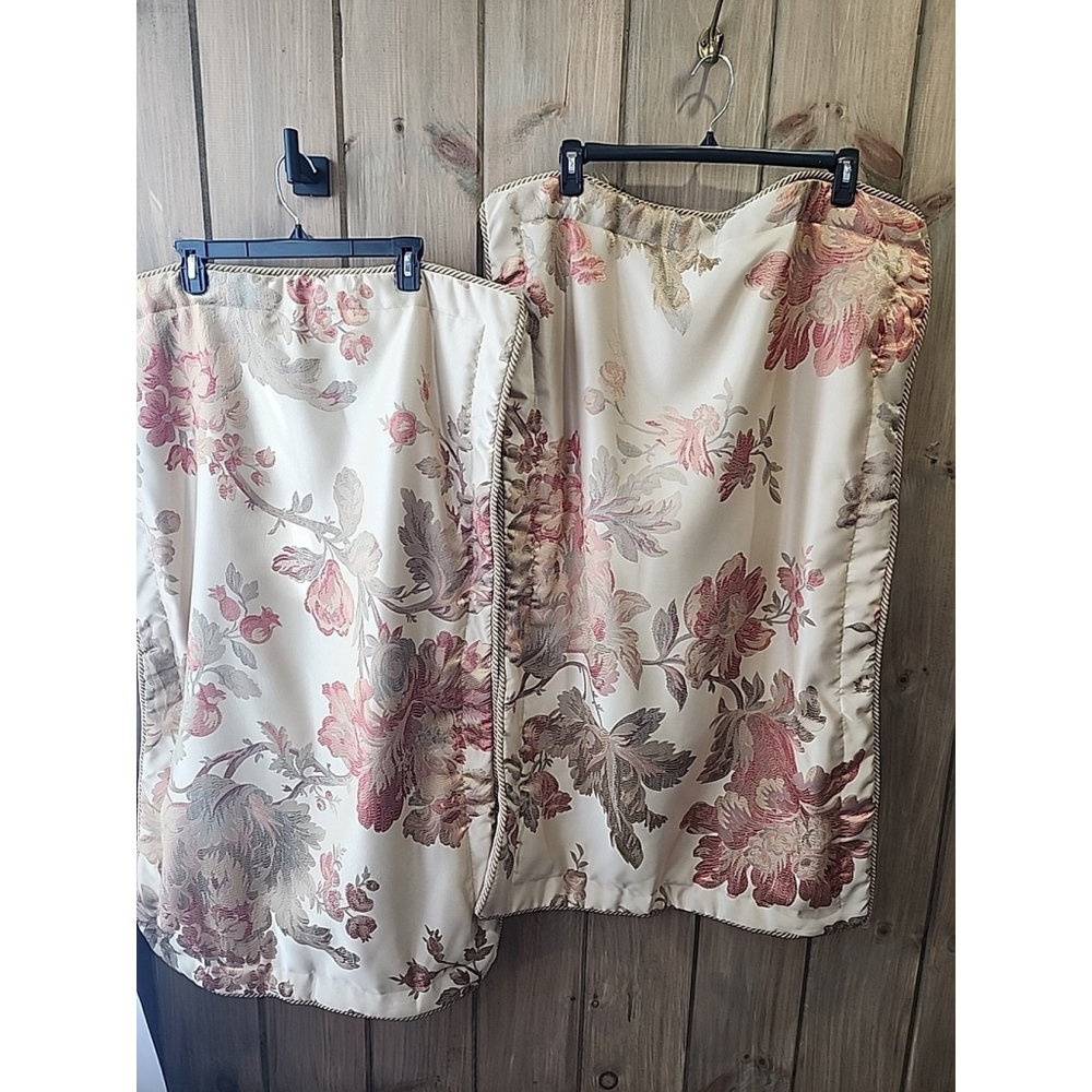 Pacific Designs Heavy Brocade King Size Pillow Shams Gold,Red,Sage